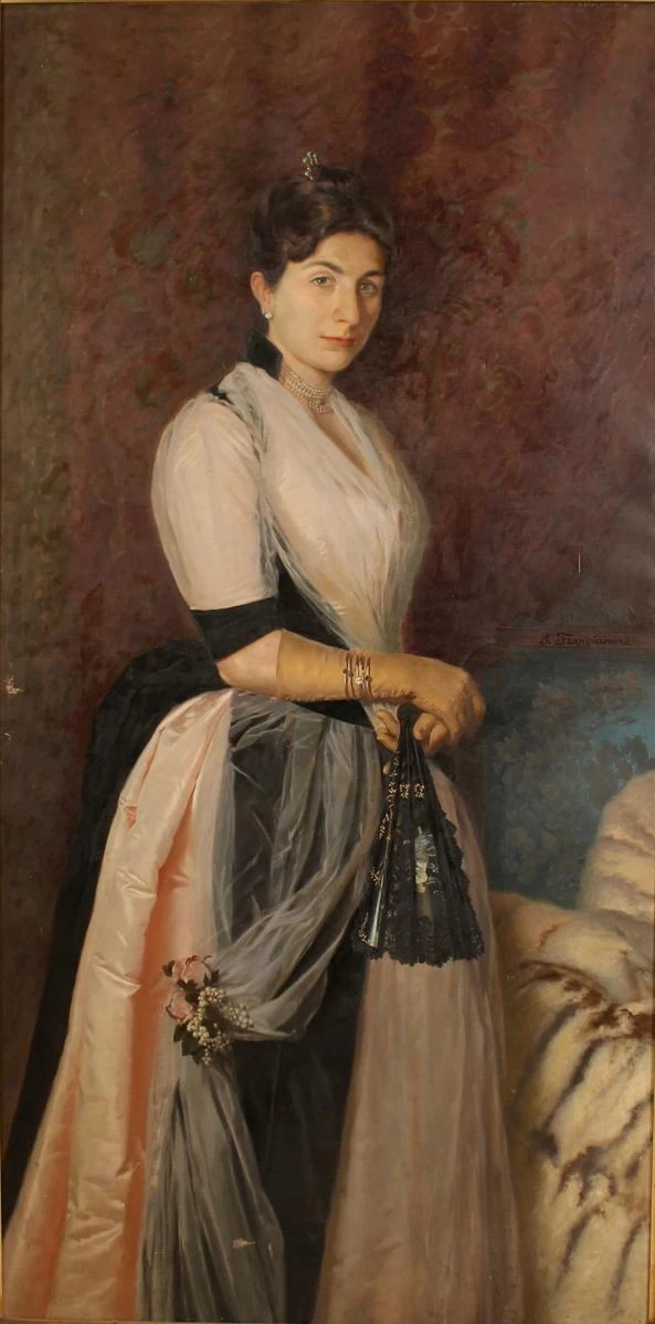 Figura di nobildonna con ventaglio